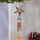 Wind Spinner Butterfly Wind Chime, Orange
