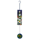 Traditional Santa Garden Accent, Wind Chime, Cylinder Santa, 36" H