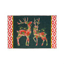 Patterned Reindeer Washable Mat 24"x 36"