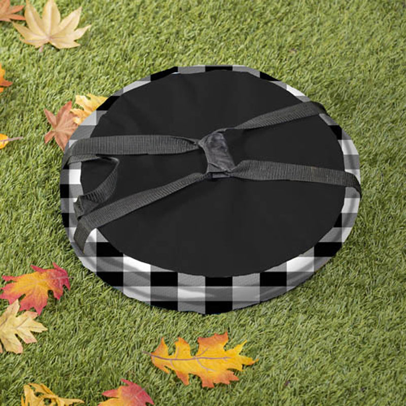 Black and White Buffalo Check Collapsible Everything Bag