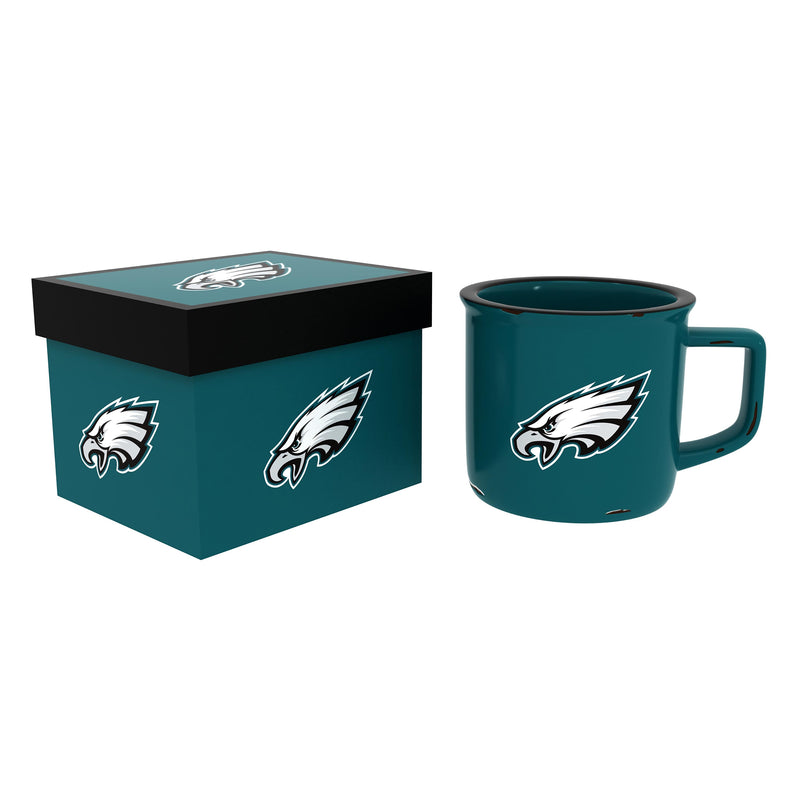 Philadelphia Eagles Ceramic Camp Cup with Enamel Finish, 14oz