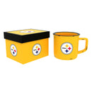 Pittsburgh Steelers Ceramic Camp Cup with Enamel Finish, 14oz