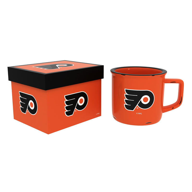 Philadelphia Flyers Ceramic Camp Cup with Enamel Finish, 14oz