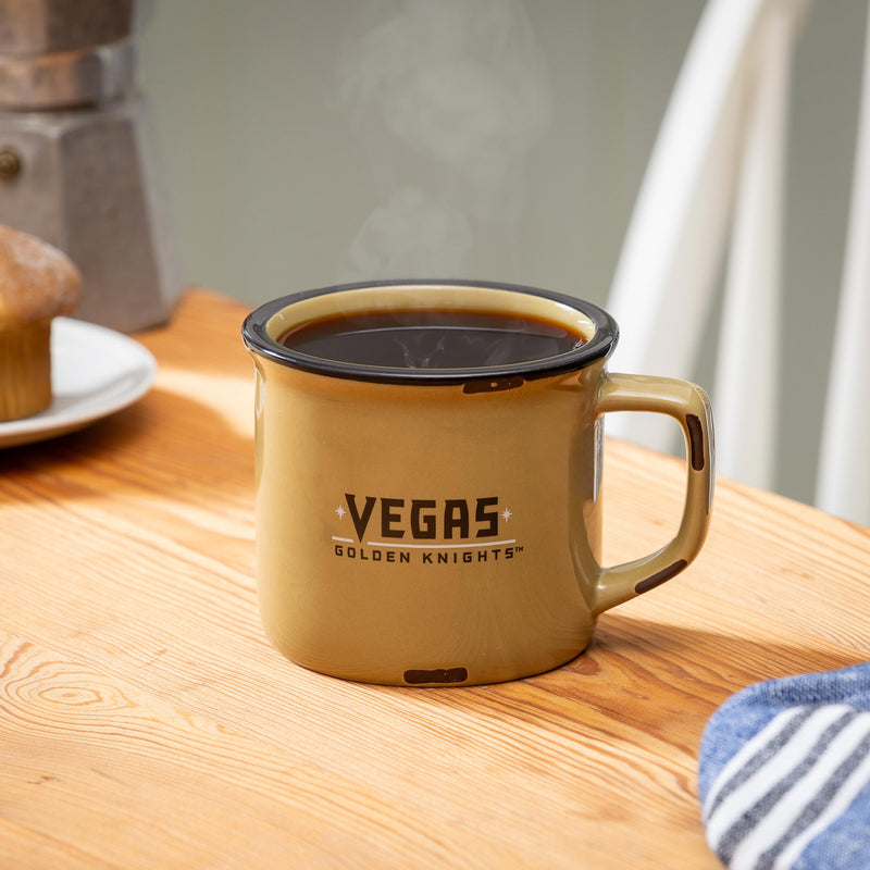 Vegas Golden Knights Ceramic Camp Cup with Enamel Finish, 14oz