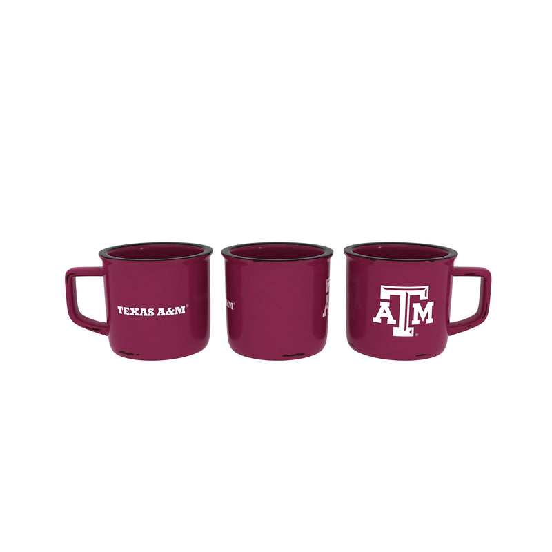 Texas A&M Ceramic Camp Cup with Enamel Finish, 14oz