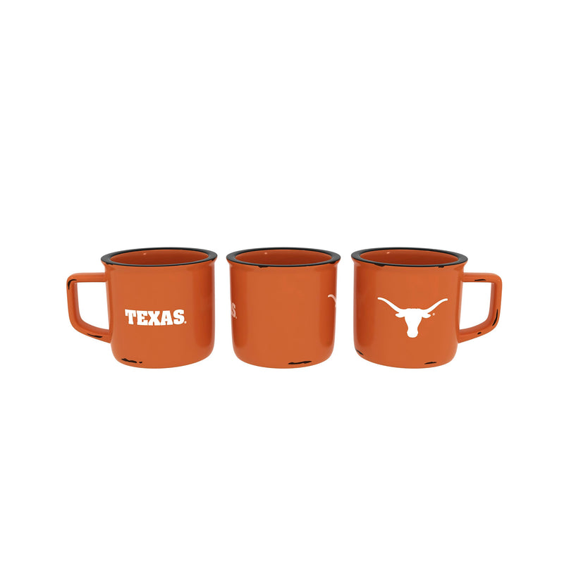 University of Texas Ceramic Camp Cup with Enamel Finish, 14oz
