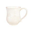 Evergreen Home Accents,13 oz. Ceramic Cup, Honeycomb and Bee Design,5.12x3.54x4.33 Inches