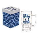 Glass Tankard Cup, with Gift Box, Indianapolis Colts