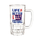 Glass Tankard Cup, with Gift Box, New York Giants
