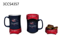 11oz. Ceramic Cup and Coaster Gift Set, Columbus Blue Jackets,3ccs4357