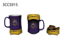 11oz. Ceramic Cup and Coaster Gift Set, East Carolina University,3ccs915