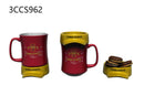 11oz. Ceramic Cup and Coaster Gift Set, Iowa State University,3ccs962