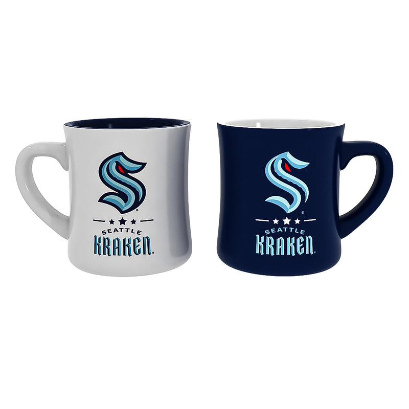Seattle Kraken 10oz Ceramic Cup Set, 2pc
