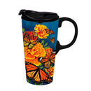 Mariposa Melody Monarch Ceramic Ceramic Perfect Cup, 17oz, Gift Box
