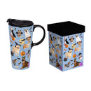 Happy Hauntings Dogs In Costumes Ceramic Perfect Cup, 17oz, Gift Box