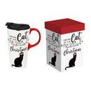 Pet Travel Cup Ceramic Perfect Cup, Cat, 17oz, Gift Box