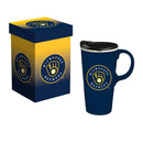 Milwaukee Brewers Boxed Travel Latte Cup, 17oz