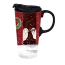 Ceramic Perfect Travel Cup, 17 oz., w/ box, Peeking Sheep,3ctc017164