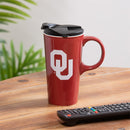 University of Oklahoma, 17oz Boxed Travel Latte