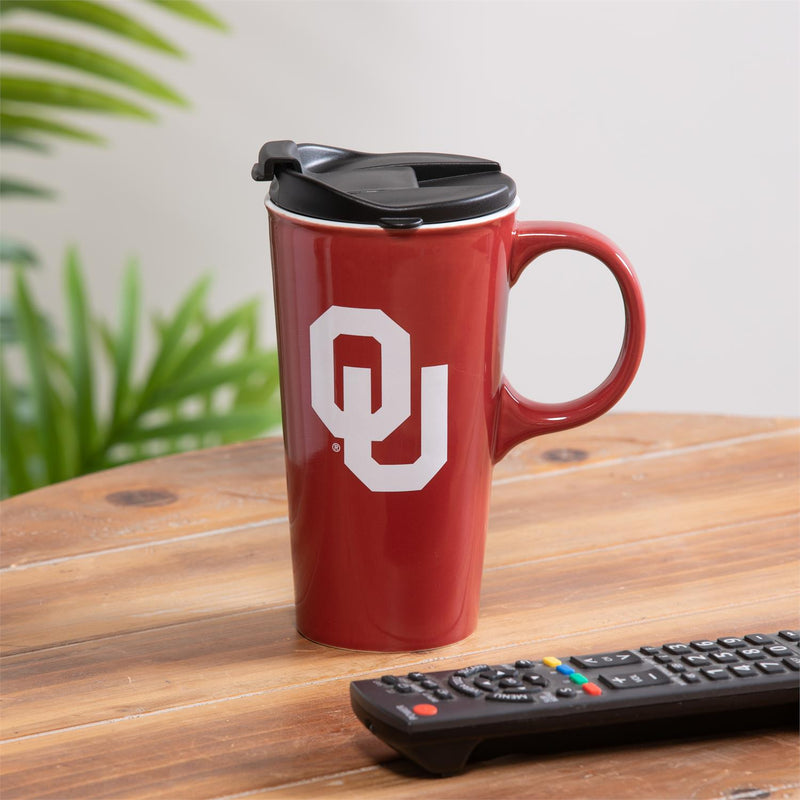 University of Oklahoma, 17oz Boxed Travel Latte