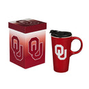 University of Oklahoma, 17oz Boxed Travel Latte