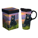 Ceramic Perfect Travel Cup, 17oz, w/ Gift Box, Bear Family