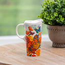 Monarch Butterfly and Friends Ceramic Perfect Cup, 17oz, Gift Box
