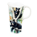 Winter Grove Travel Cup Ceramic Perfect Cup, Bear, 17oz, Gift Box