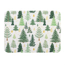 Shades of Green Kitchen Mat Fabric Drying Mat, 20" x 15"