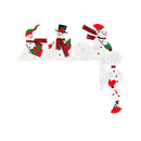 Metal Door Frame Decor, Snowman