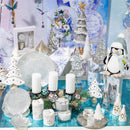 Season to Sparkle Bowl Glass Snowflake Shaped Dish, 6.75"