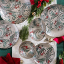 Joyful Traditions Plate Glass Holly and Berries Dinner Plate, 10.5"