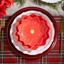 Plate Embossed Ceramic Dinner Plate, 10.25"