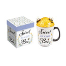 14oz. Cup of Awesome w/ Sculpted Ceramic Lid and Gift Box, Beehive