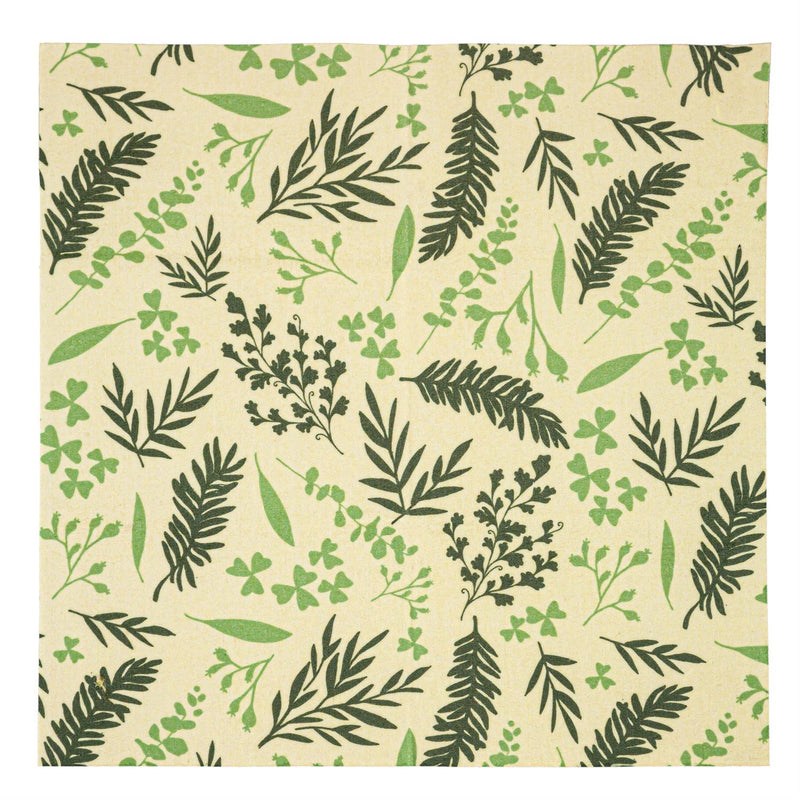 Beeswax Wrap, Set of 3, Delicate Greenery