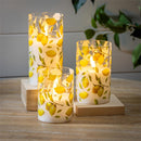 Lemon LED Glass Wax Candle Set
