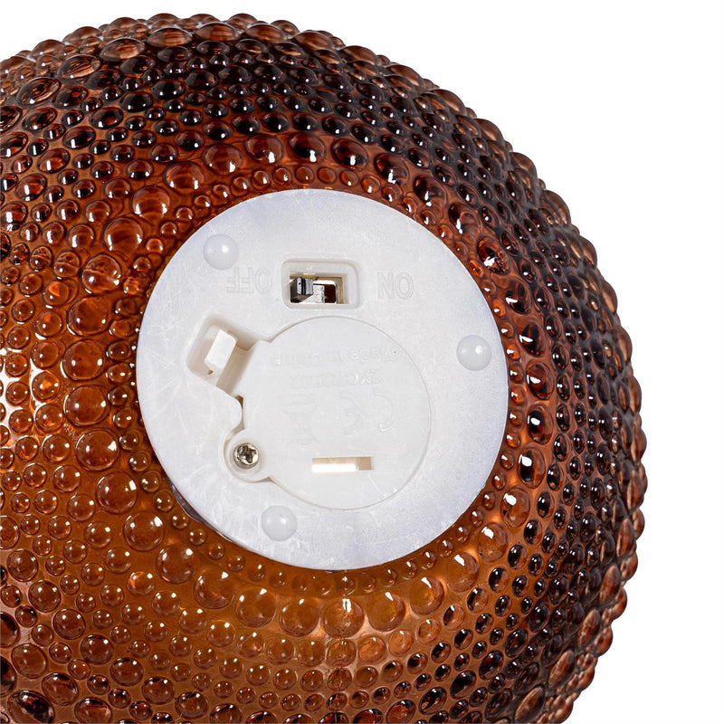 Woodland Storybook LED Table Décor Glass Round Candle with Flickering Flame, 5"H, Asst of 3