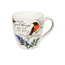Bird Greenhouse Retreat Robin Ceramic Cup O' Java, 17oz, Gift Box