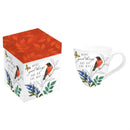 Bird Greenhouse Retreat Robin Ceramic Cup O' Java, 17oz, Gift Box