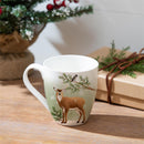 Woodland Storybook Coffee Cup Ceramic Cup O' Java, Deer, 17oz, Gift Box