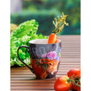 Ceramic Cup O' Java, 17 OZ, Floral Cow