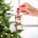 Woodland Storybook Ornament Natural Fiber Animal, 4.5"H, Asst of 2