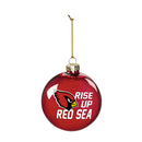 Arizona Cardinals Blown Glass Ornament
