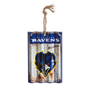 Baltimore Ravens, Metal Corrugate Ornament,3ot3802mc