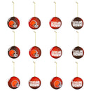 Cleveland Browns 12pc Ornament Set