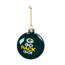 Green Bay Packers Blown Glass Ornament