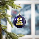 Blown Glass Ornament, Los Angeles Rams