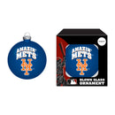 New York Mets Blown Glass Ornament