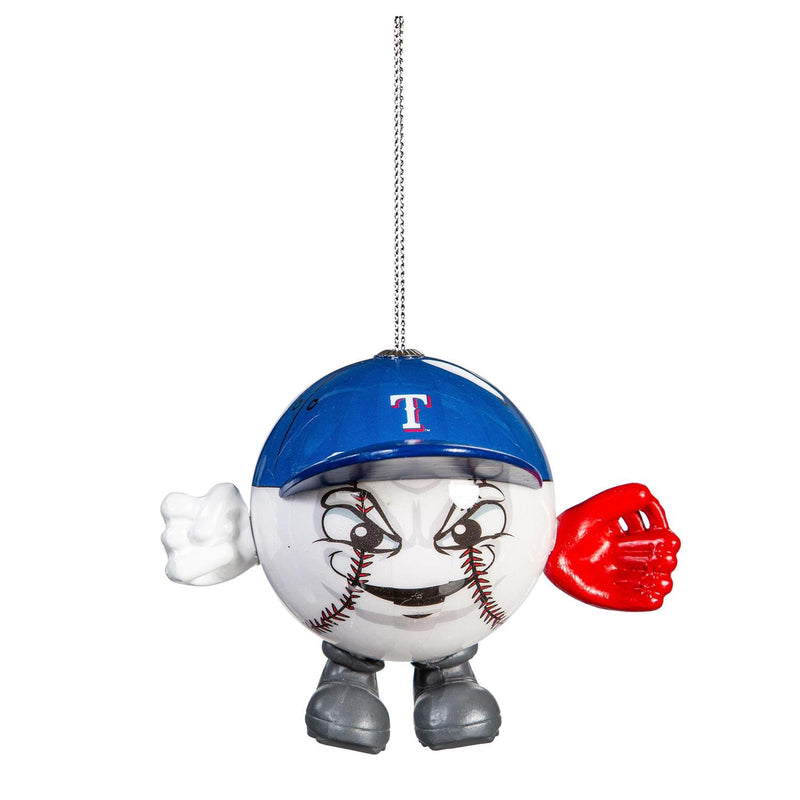 Texas Rangers Ball Head Ornament