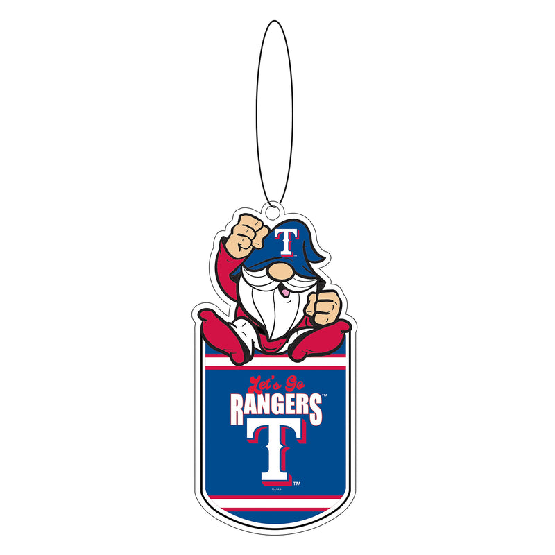 Texas Rangers Gift Tag Ornament, Gnome Fan